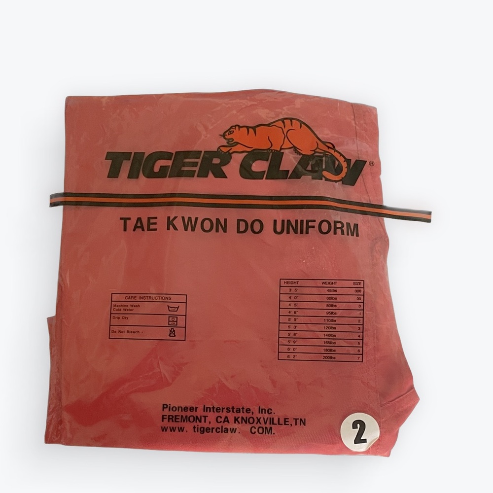 Tiger Claw tae kwon do, marital arts, or karate uniform pants, 2
